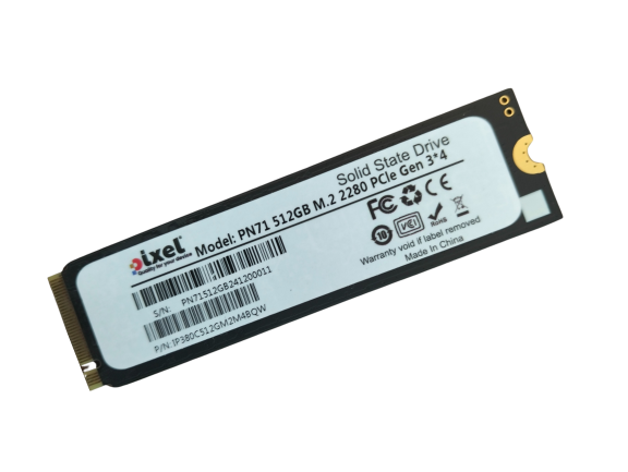 PIXEL Internal 512GB M.2 NVMe 2280 PN71 G3x4 SSD